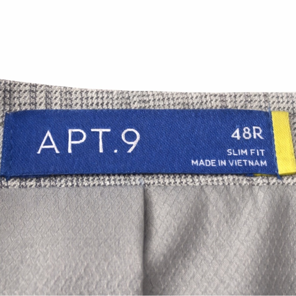 Apt. 9 Light Gray Checkered Blazer - Picture 2 of 2